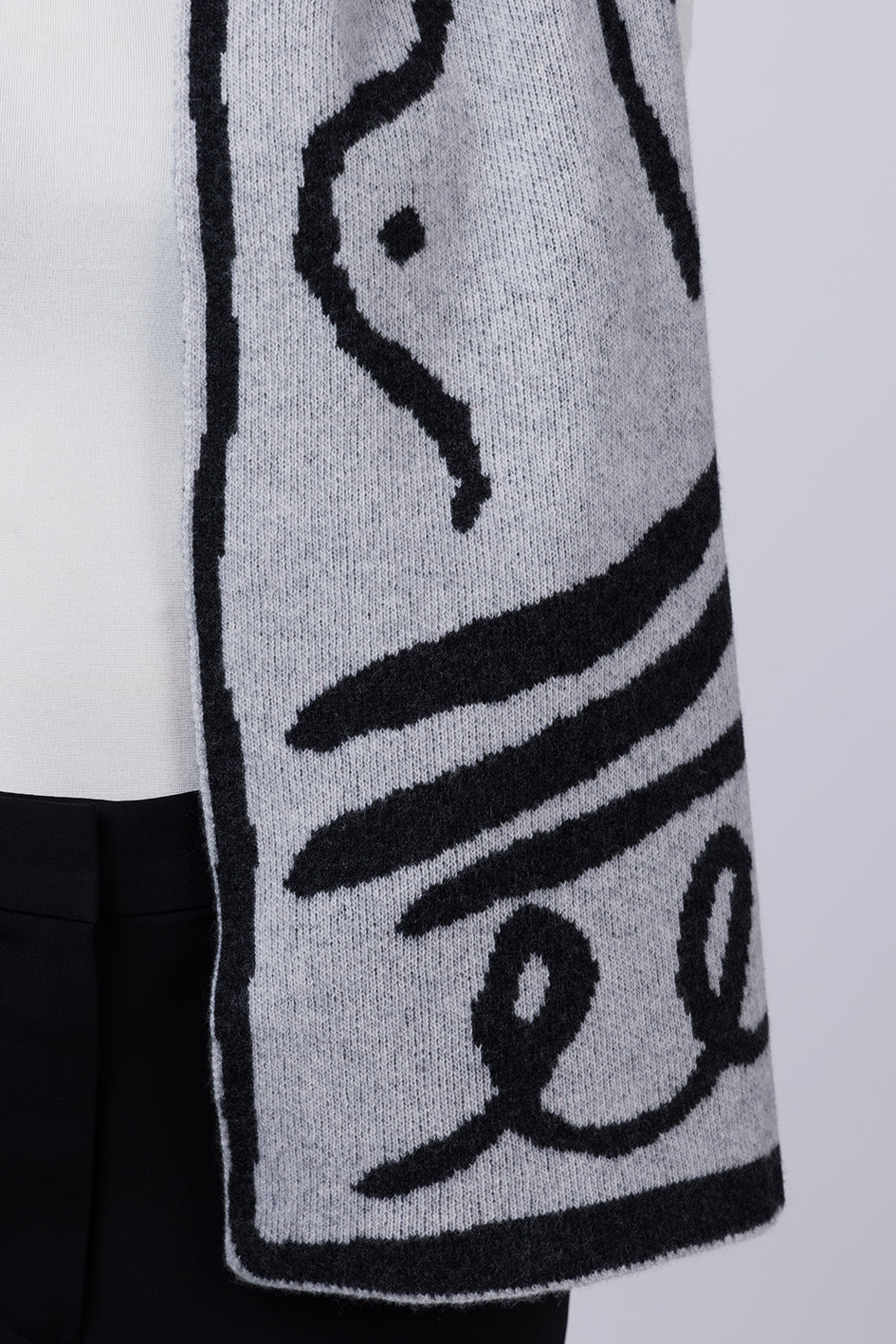 CHARITY FUND RAISER - BOOB SCARF - GREY