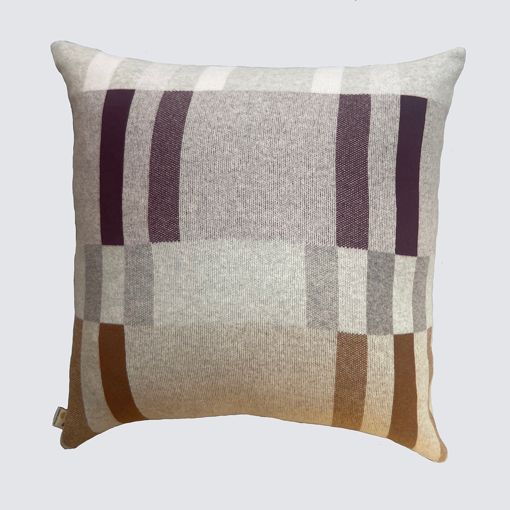ALBERS EXTRA LARGE CUSHION - GREY / CUMIN / MARBLE / PLUM / WHITE
