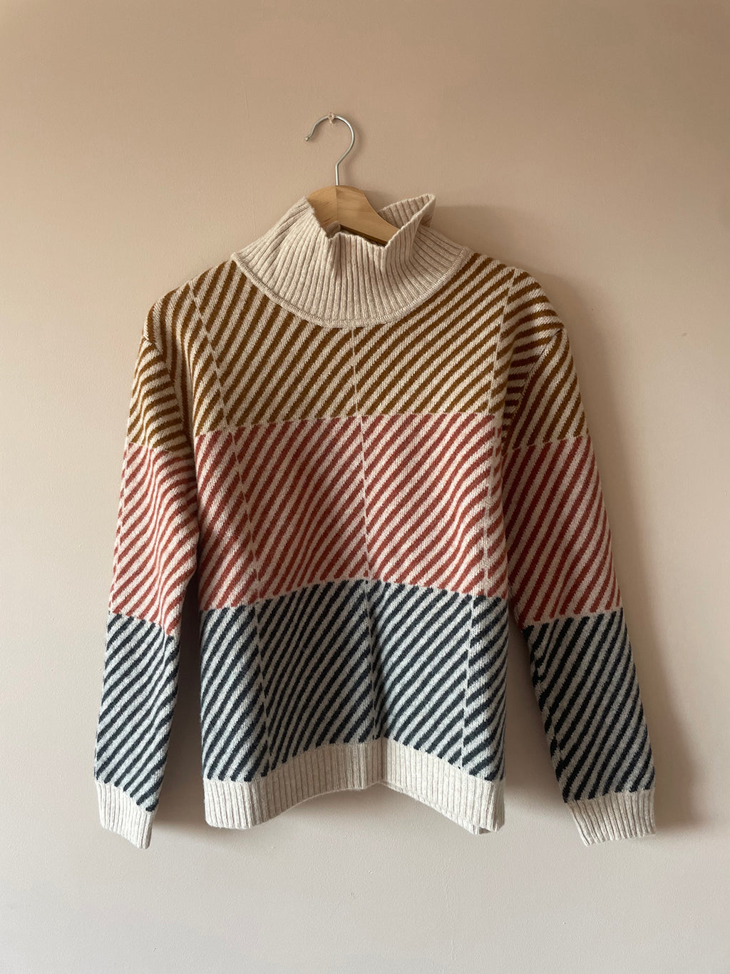 'BLOCK PRINT' JUMPER - CREAM