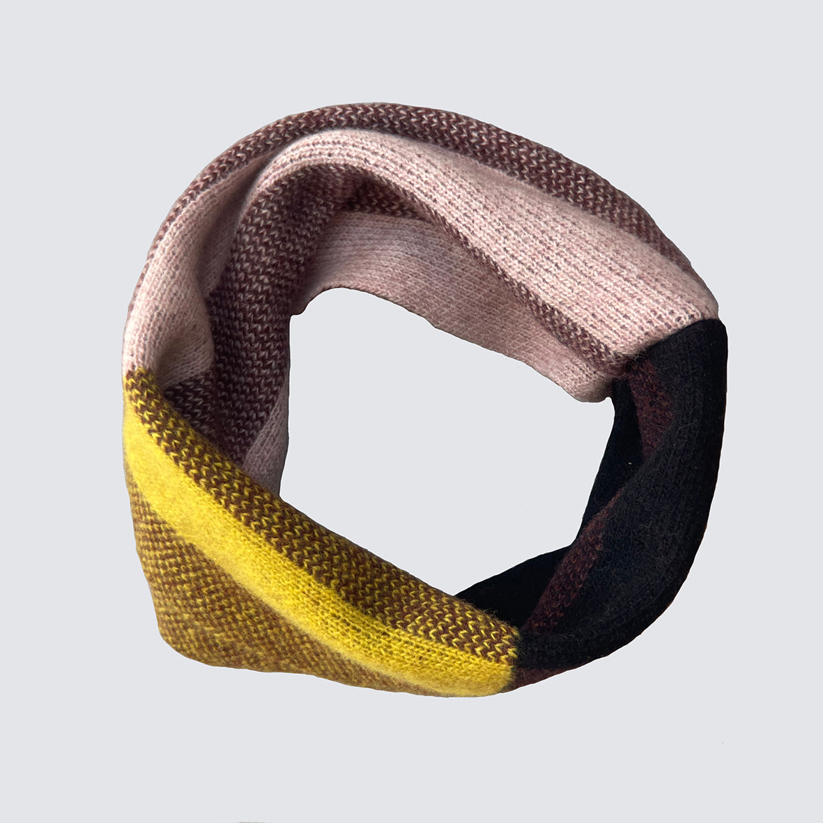CHEQUER CHILDREN'S SNOOD - CHOCOLATE (available in 4 colourways)