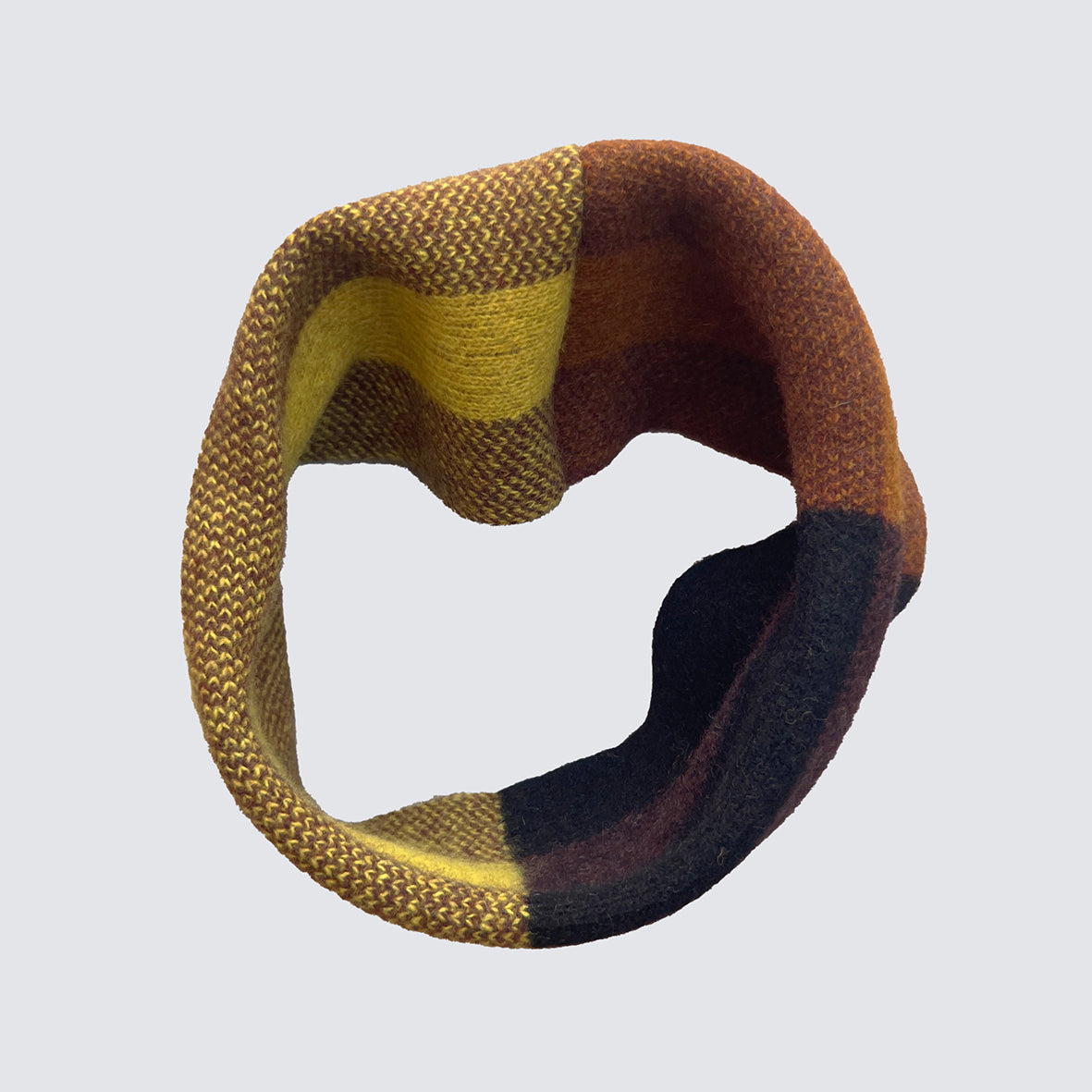 CHEQUER CHILDREN'S SNOOD - CHOCOLATE (available in 4 colourways)