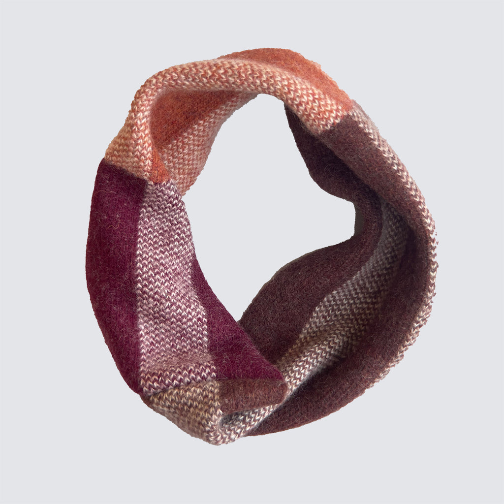 CHEQUER CHILDREN'S SNOOD - CREAM (available in 4 colourways)
