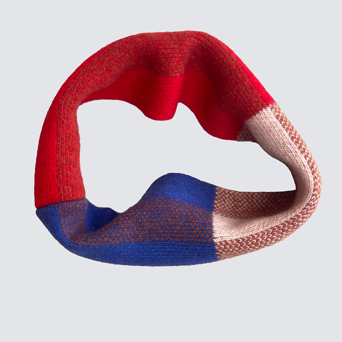 CHEQUER CHILDREN'S SNOOD - RUST (available in 4 colourways)