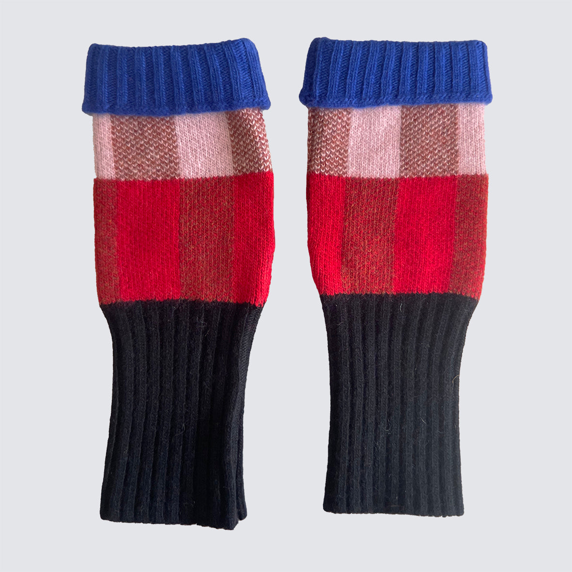 CHEQUERED HAND WARMER - RUST