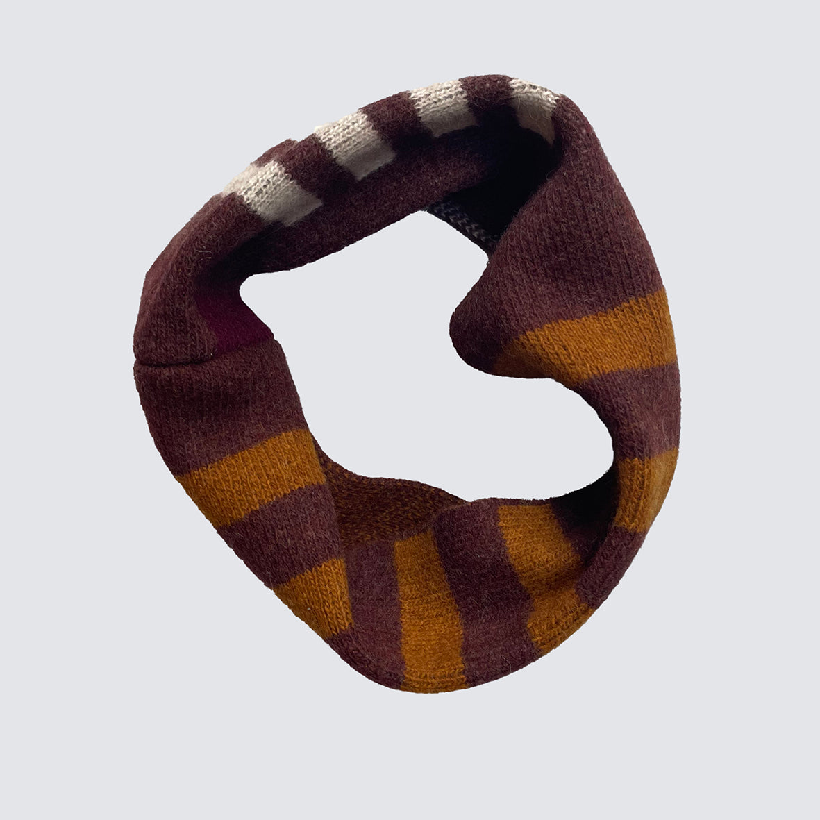 PANTON STRIPE CHILDREN'S SNOOD - CHOCOLATE (available in 4 colourways)