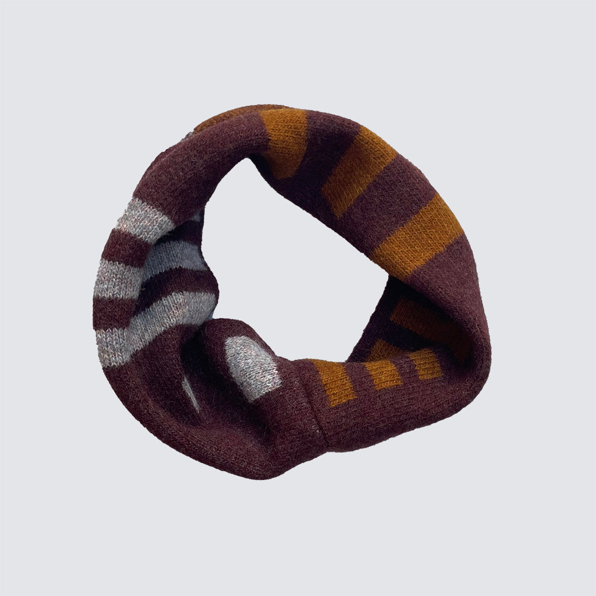 PANTON STRIPE CHILDREN'S SNOOD - CHOCOLATE (available in 4 colourways)