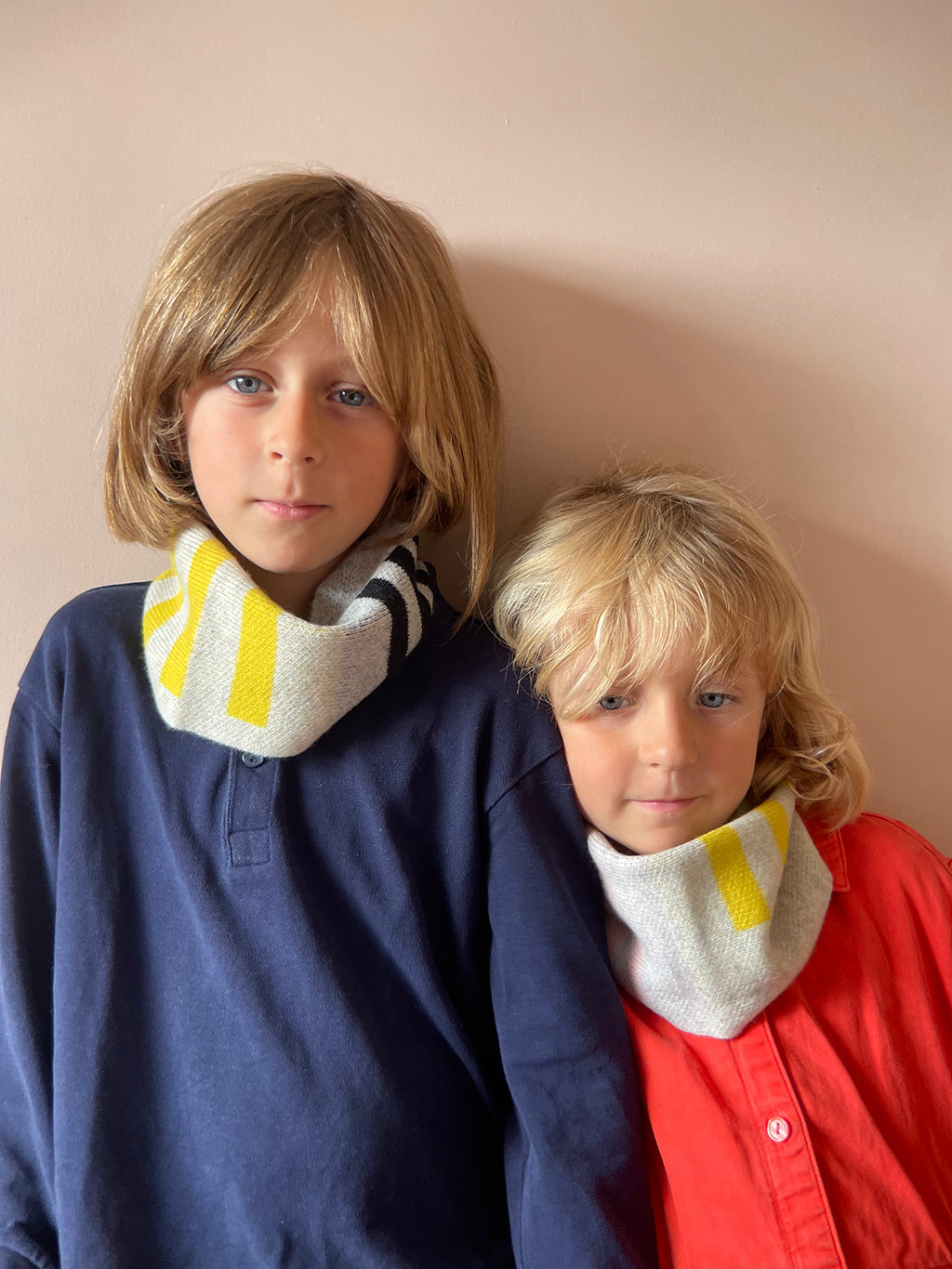 PANTON STRIPE CHILDREN'S SNOOD - GREY (available in 4 colourways)