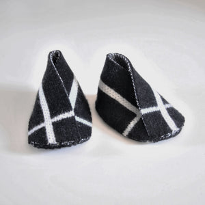 GRID BABY BOOTIE BLACK & WHITE